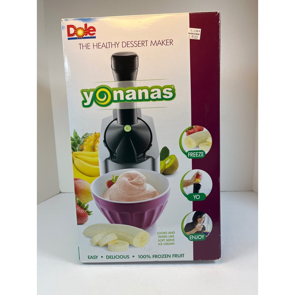 Dole Yonanas Healthy Dessert Maker Frozen Fruit Soft Serve Ice Cream Smoothie